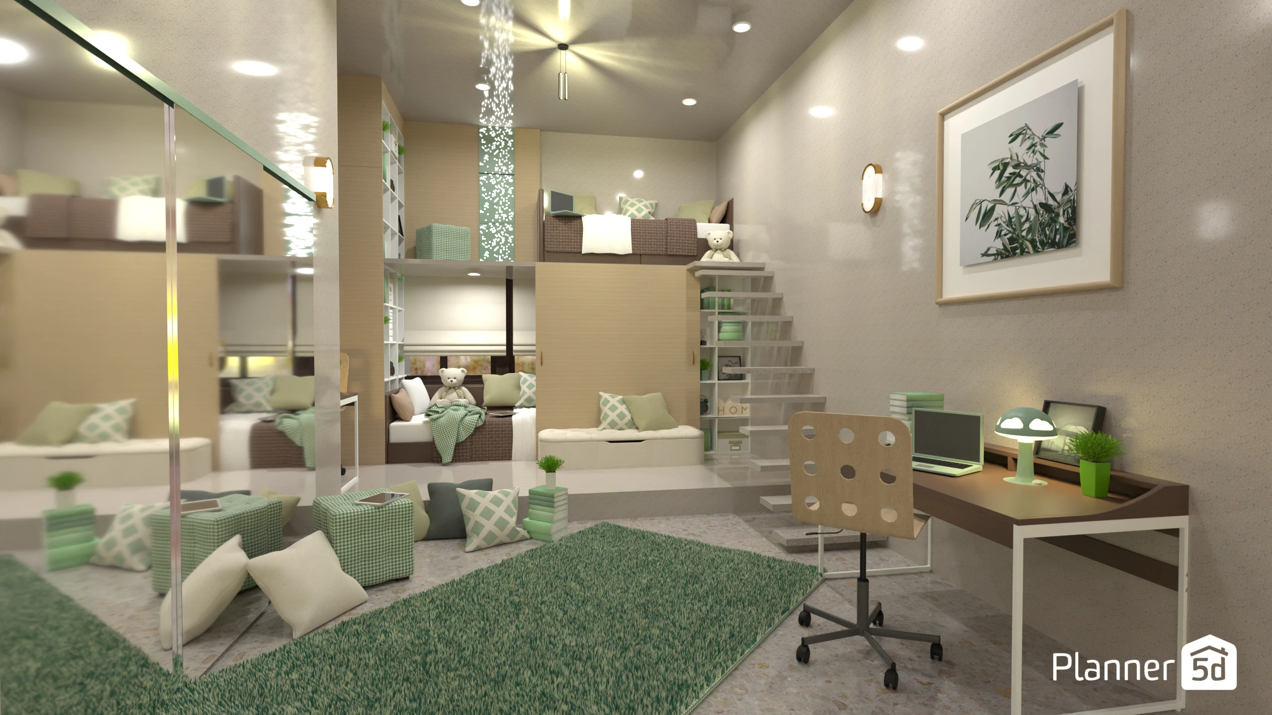 Sisters' bedroom / Batalla de diseño / (p.c.) #145459 by Hall Pat