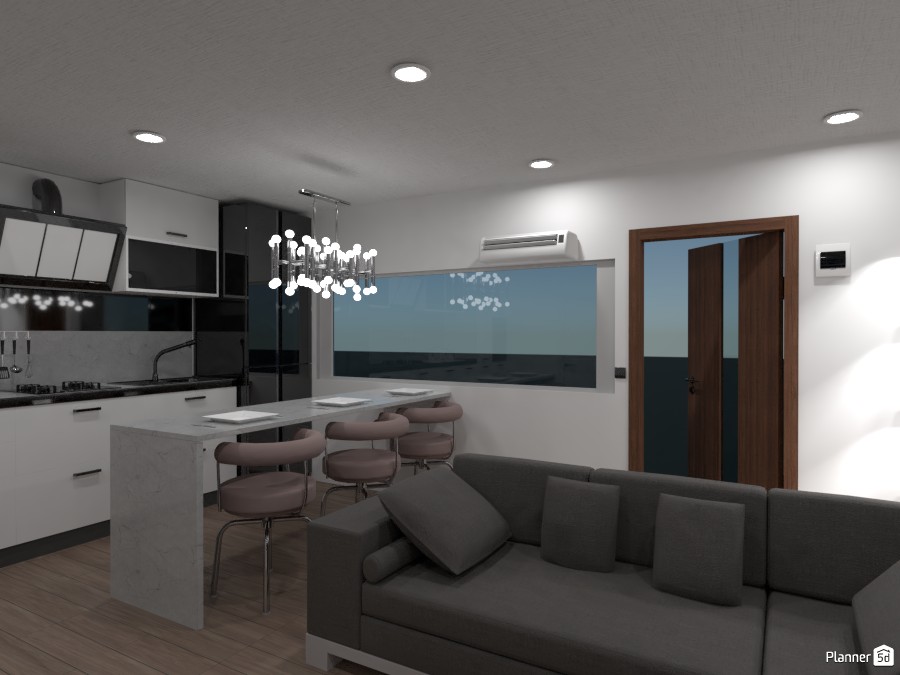 Living room & kitchen #3434859 by Rayslla Andrade