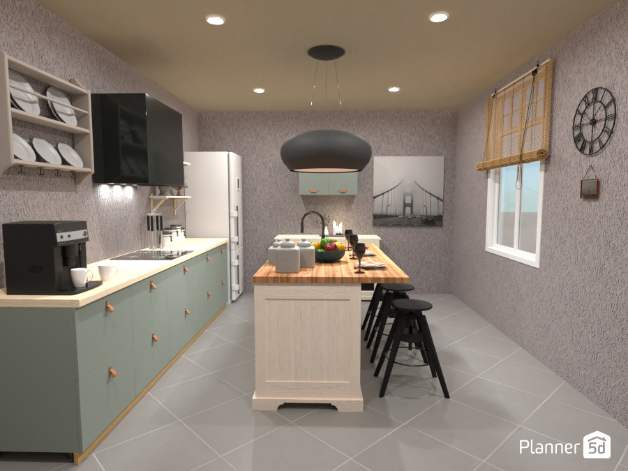 Small Kitchen with Island 7262342 by Jomer O. Atienza image