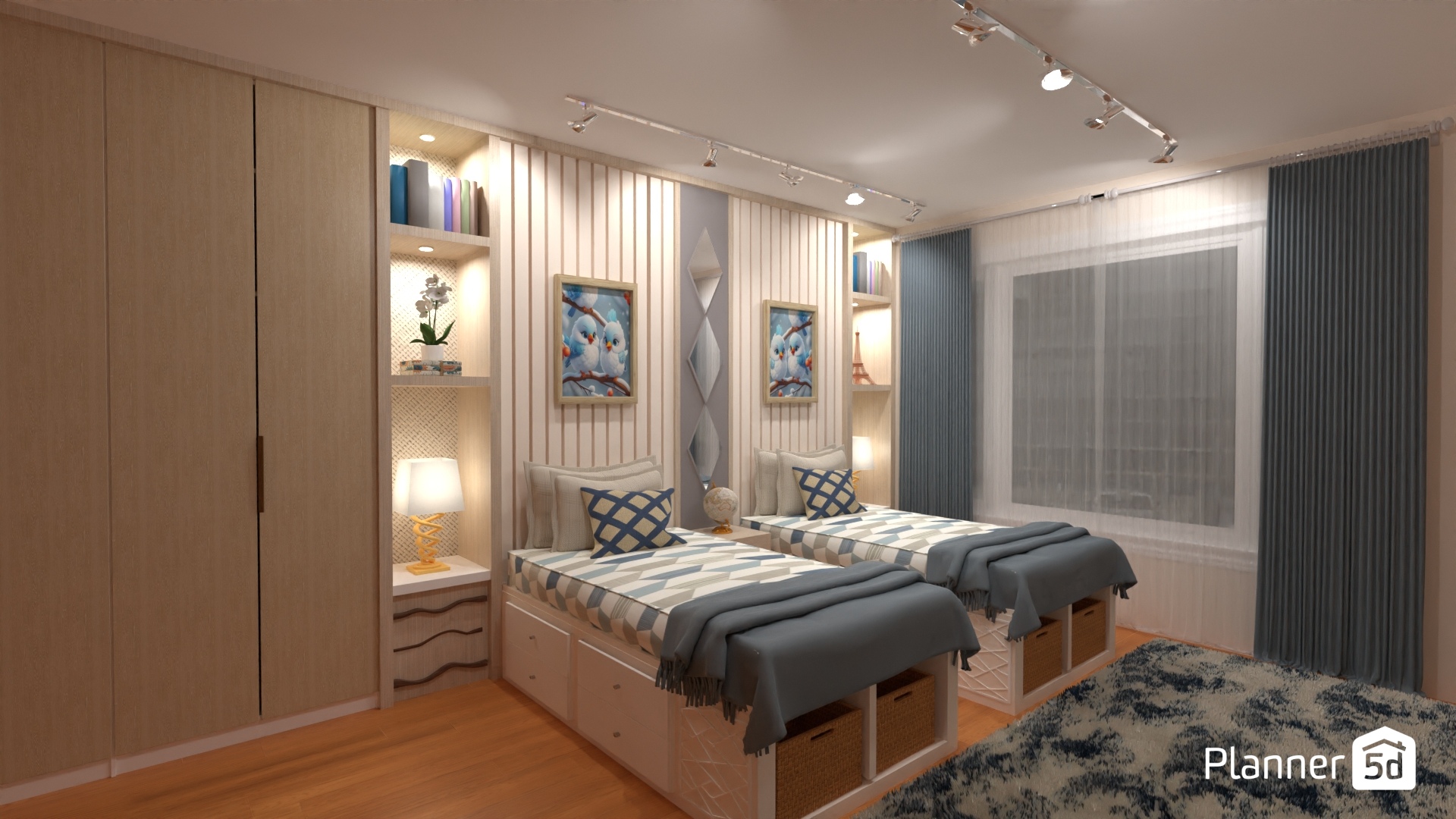 Camas gemelas #32594908 by MariaCris