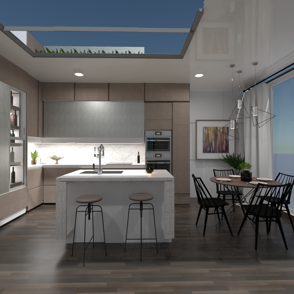 Brown and White Kitchen #11497680 by Editors Choice