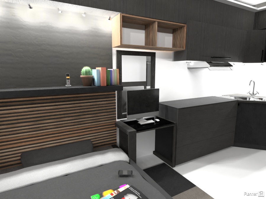 Modern Condo Black Matte Finish #2343332 by ClaySquare