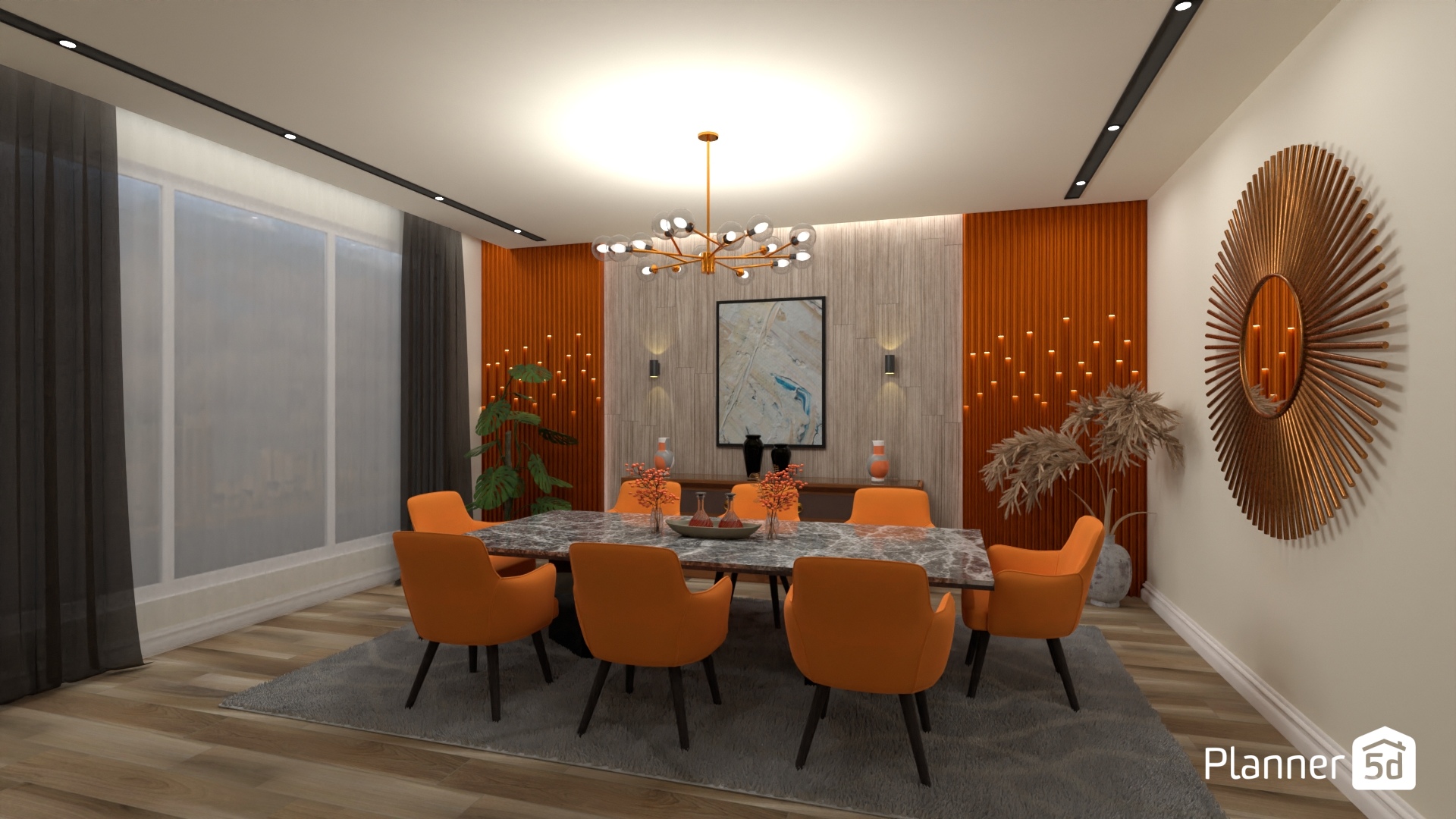 Comedor naranja #25223488 by MariaCris