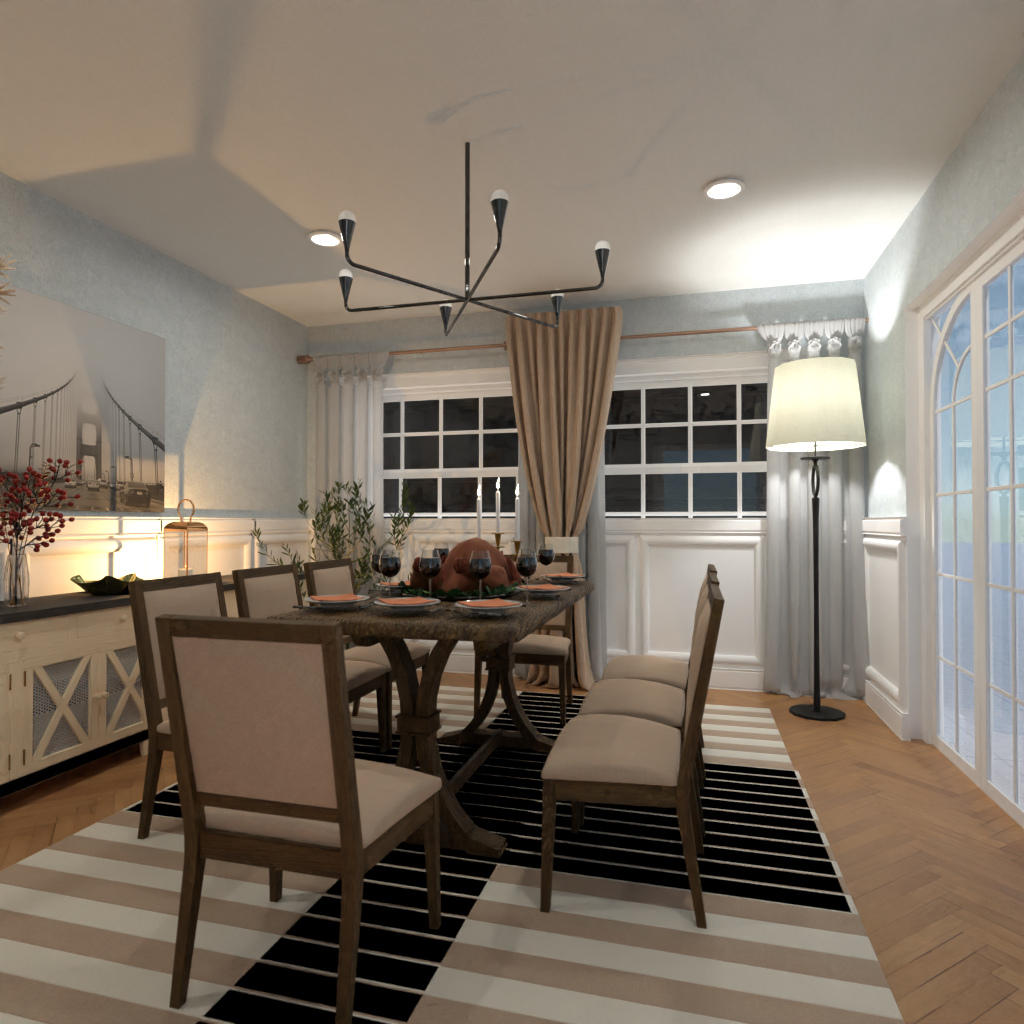 DB: Thanksgiving Day - room shell copy #15881363 by Editors Choice