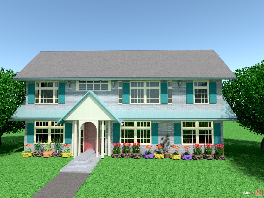 arched entrance n shutters house #917419 by Joy Suiter