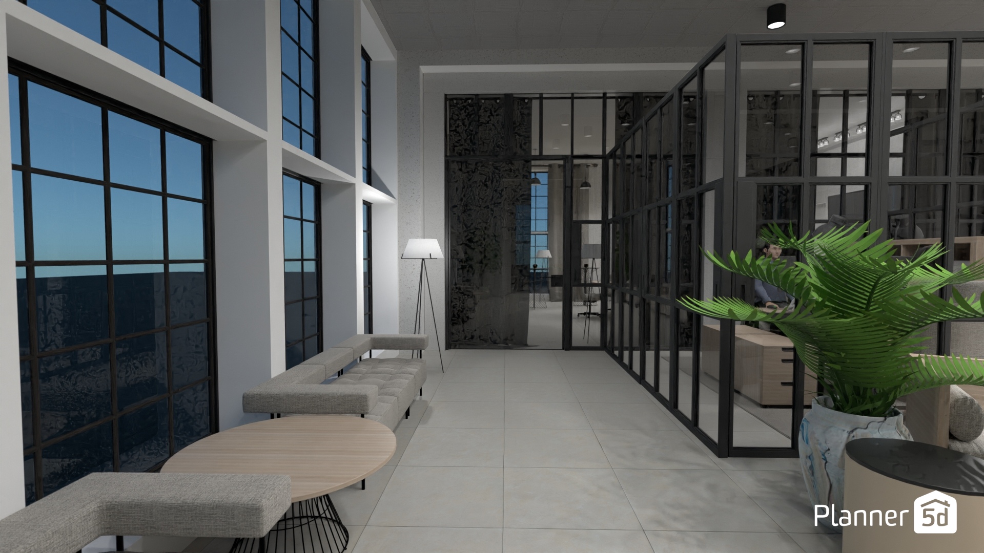 open-plan office design view 2 #29696720 by Corin K