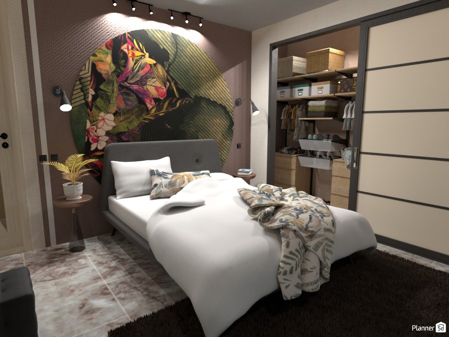 6x6 Mq with 2 Floors: Main Bedroom #4414027 by Moonface