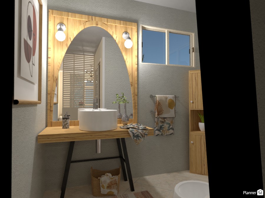 6x6 Mq with 2 Floors: Bath #4414230 by Moonface