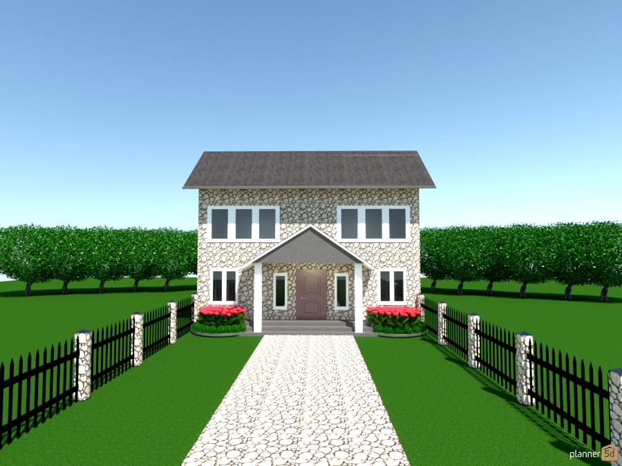 stone house n landscape #1192482 by Joy Suiter