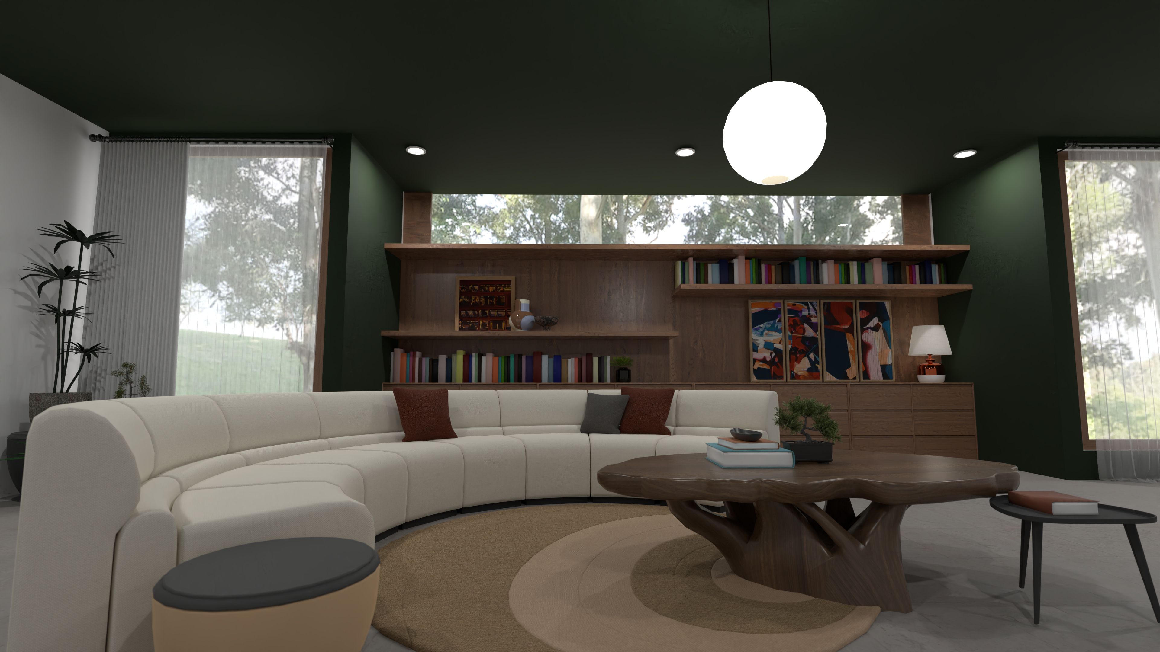 Mid century modern living room #17151483 by Dellen