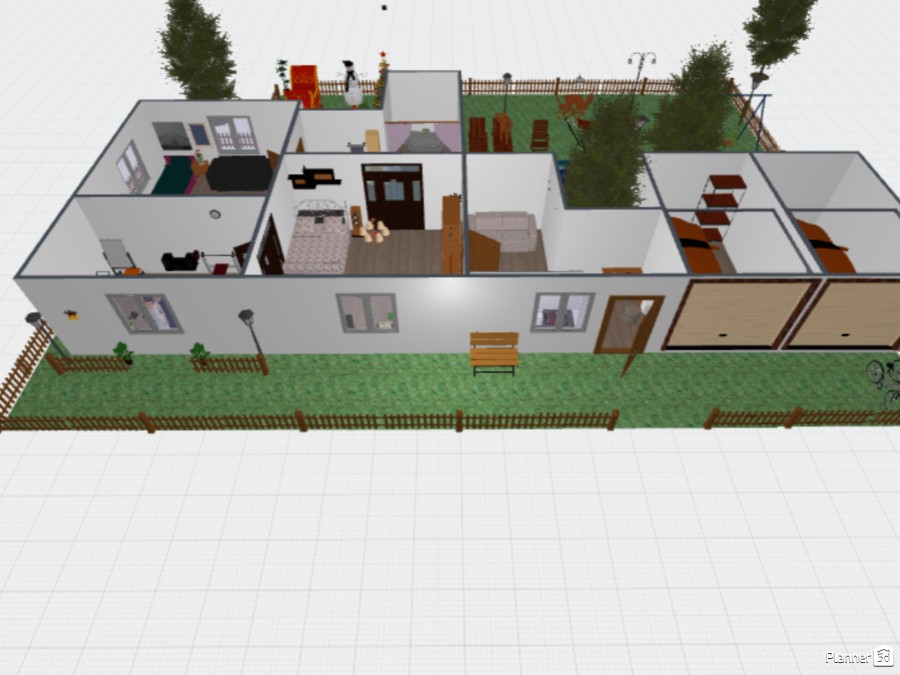 Hermosa casa chulada - Free Online Design | 3D Floor Plans by Planner 5D