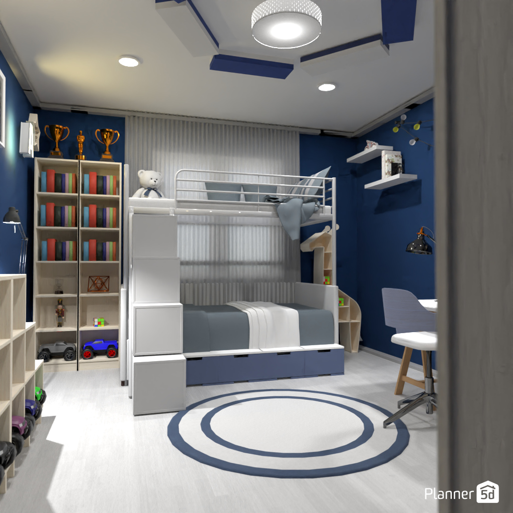 Blue children's bedroom #19513748 by Editors Choice