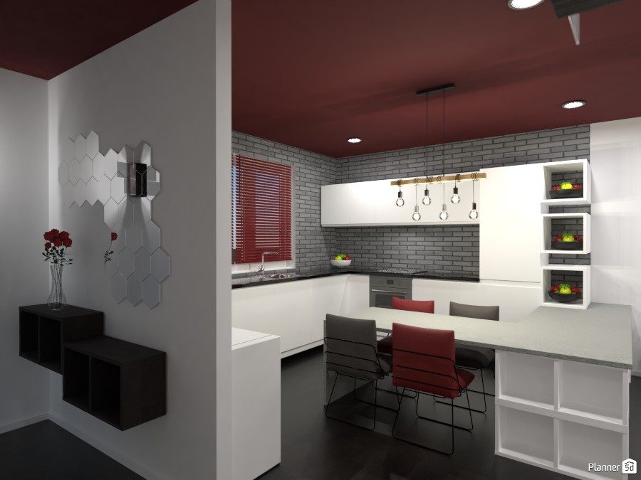 Contest: Kitchen with a living room II #3503168 by Elena Z