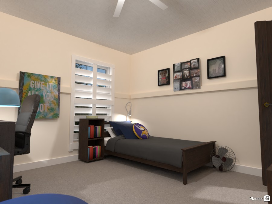 Bed in bedroom design #3758687 by Doggy