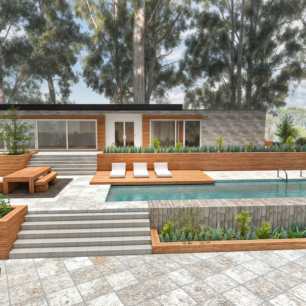 Modern patio #23435379 by Nick