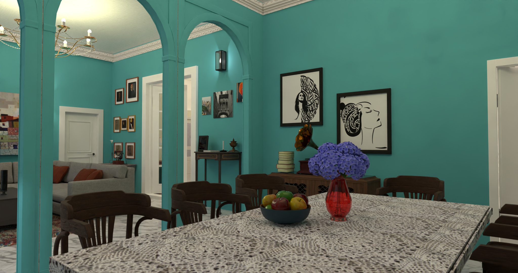 lebanese dining room #10881196 by Michel