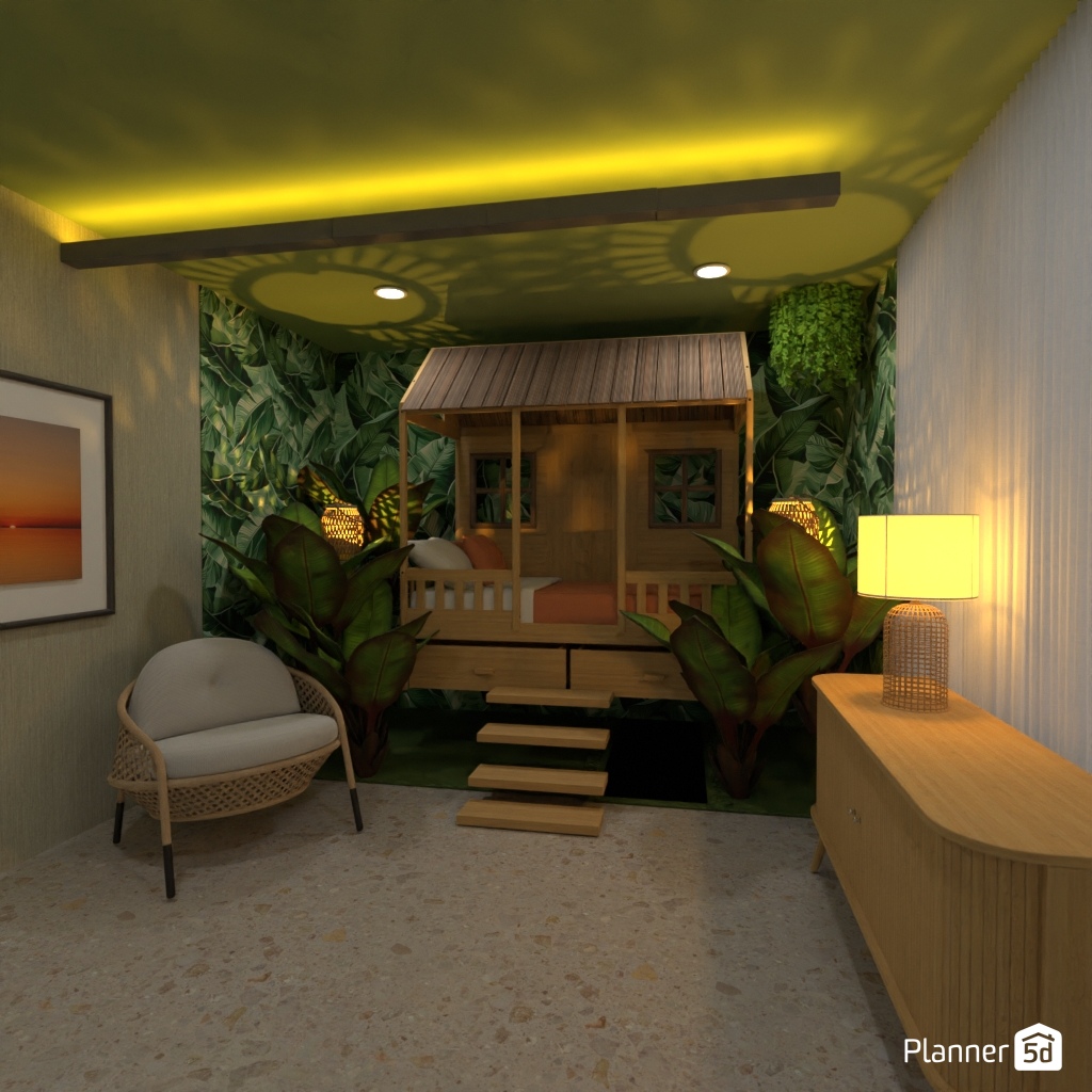 Jungle Bedroom #21800018 Por Editors Choice