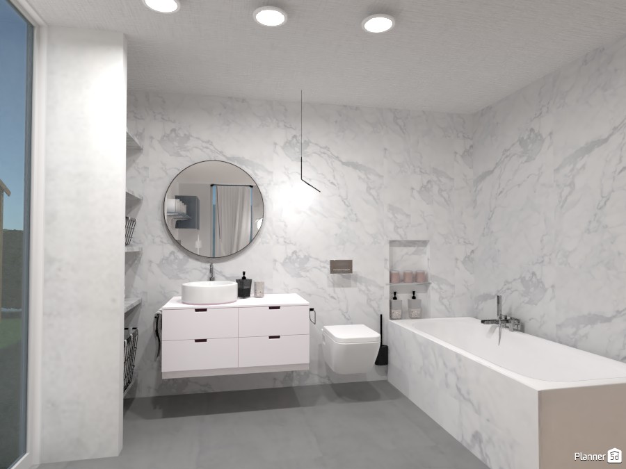 bathroom with marble tiles 4189062 by polinaminkina image