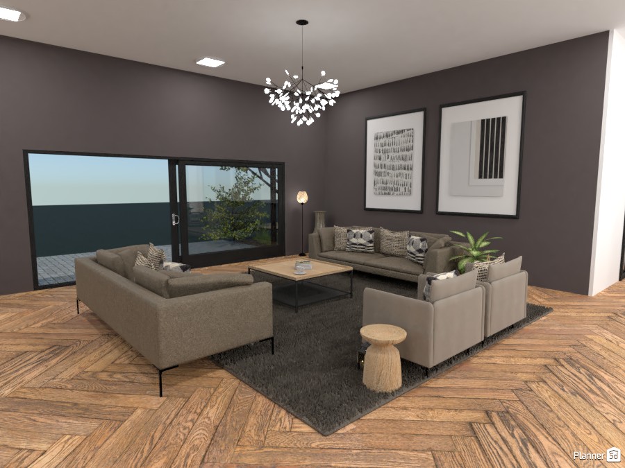 Scandinavian style modern Living room #4324965 by Ana G