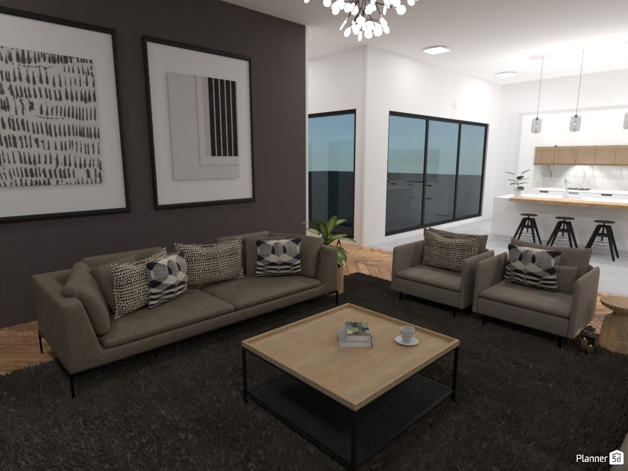 Scandinavian style modern Living room #4324966 by Ana G