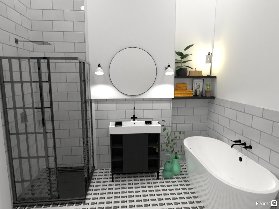 Scandinavian style modern Bathroom #4320031 by Ana G