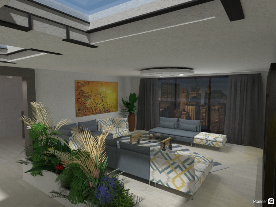 Attic in Chicago: Living #2558493 by Micaela Maccaferri