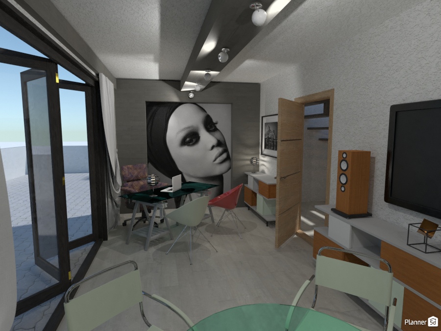 Attic in Chicago: Studio #1 #2562925 by Micaela Maccaferri