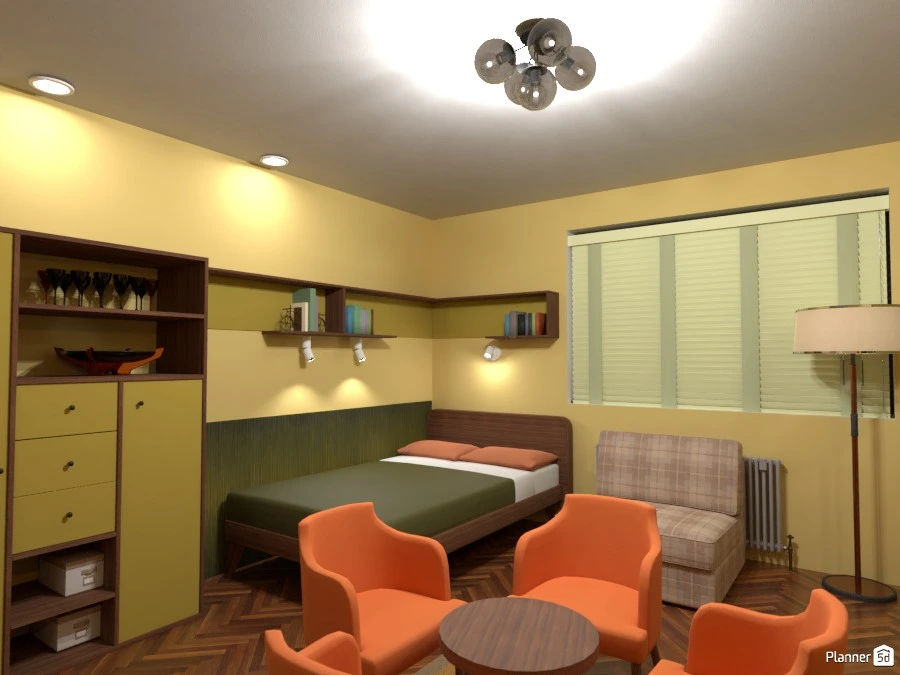 Retro 70's style apartment renovated #3024524 by Rita