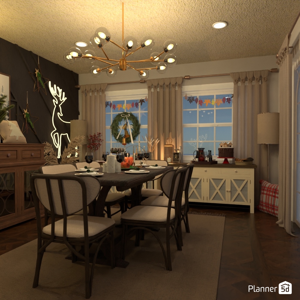 DB: Thanksgiving Day - room shell copy #23407747 by Editors Choice