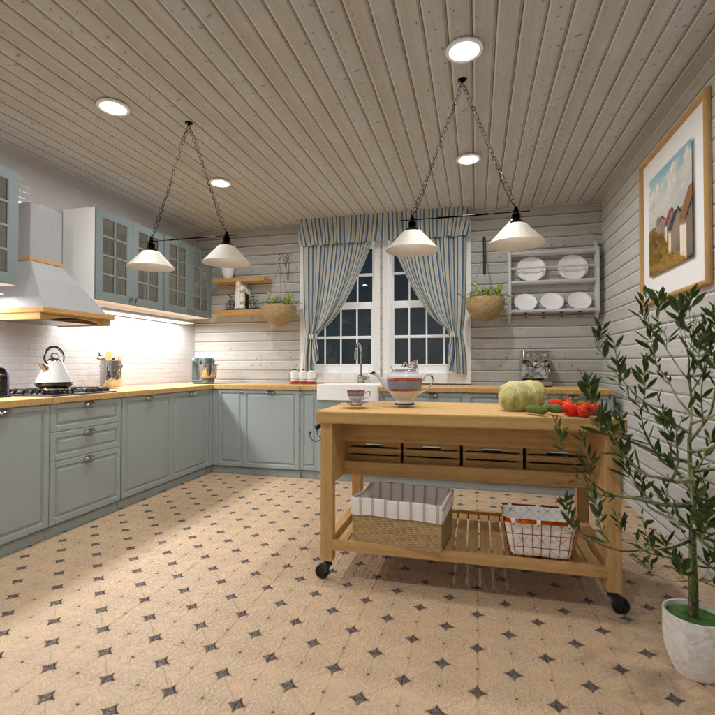 Vintage kitchen #13248159 by Editors Choice