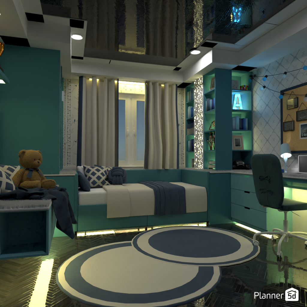 Blue kids room #19539268 by Editors Choice