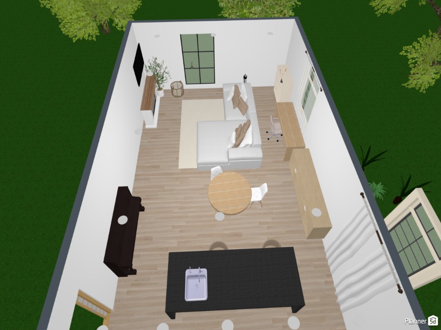 Kitchen and living #23417211 by User 158875543