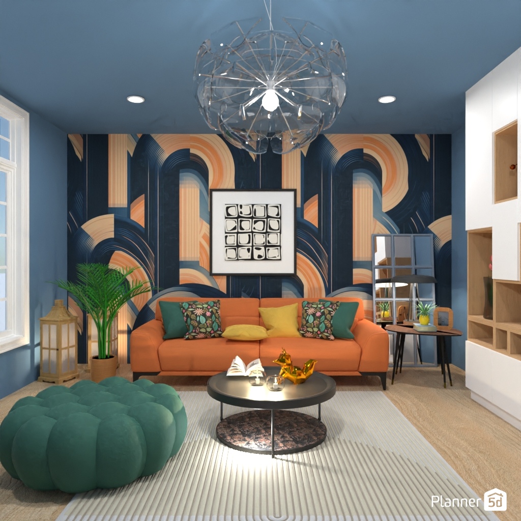 Orange sofa #24680920 by Editors Choice