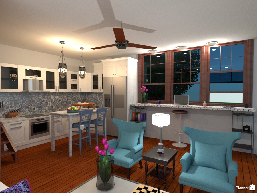 Seaside House Kitchen and Office Area 1403871 by Olivia11 image