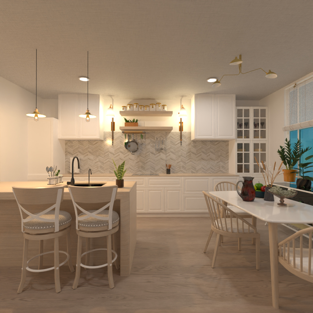 Brown and White Kitchen #11534272 by Editors Choice