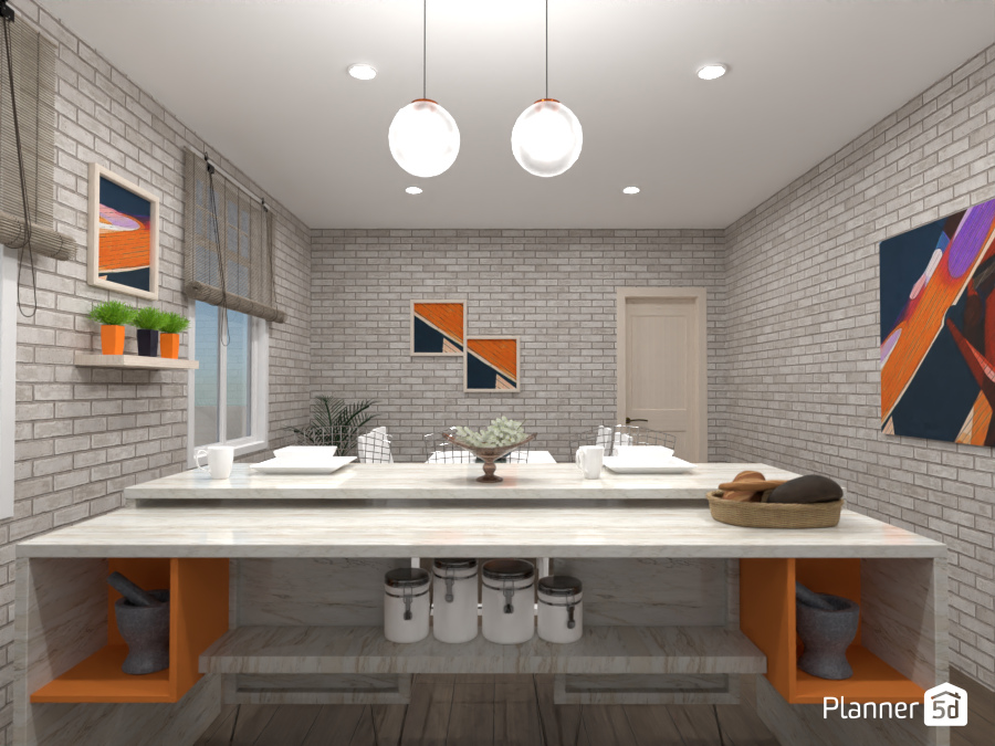 Kitchen with an island : Design battle contest 7275678 by Gabes image