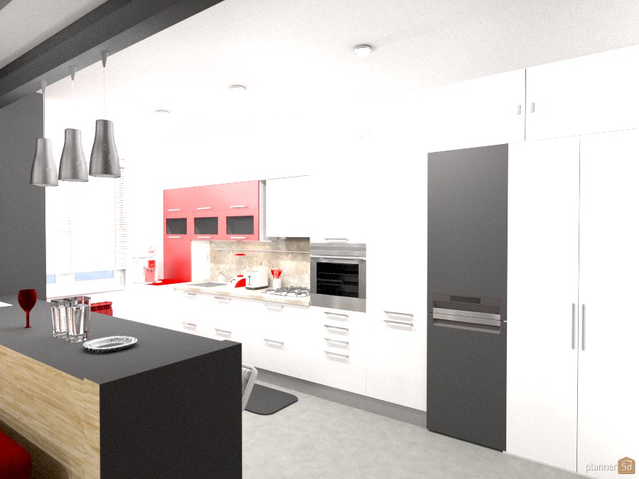 Modern in red and black. #827207 by Michelle Silva