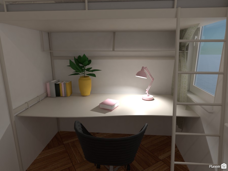 Modern Loft Bed Desk Free, Loft Bed Desk Ideas