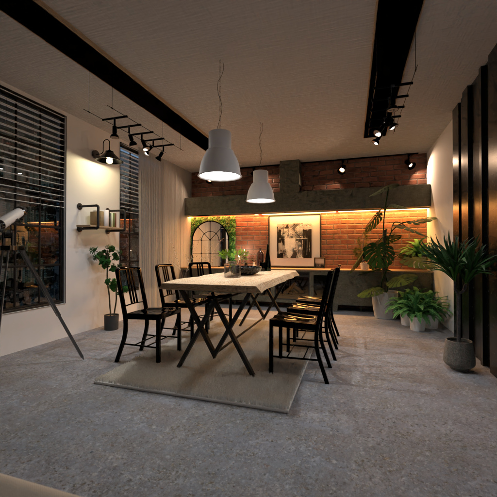 Industrial dining room #12606359 by Editors Choice