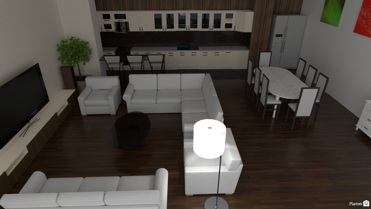 Гостиная с кухней #5259857 by Евгений