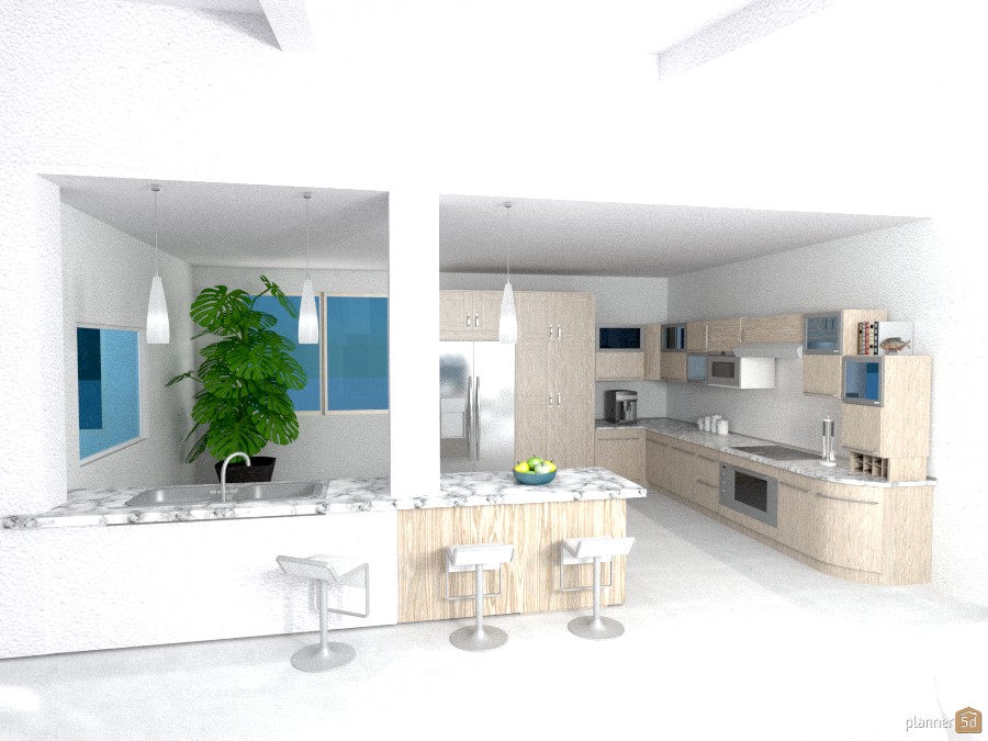 Villa Vacanze: Cucina (prospettiva) #1015322 by Micaela Maccaferri