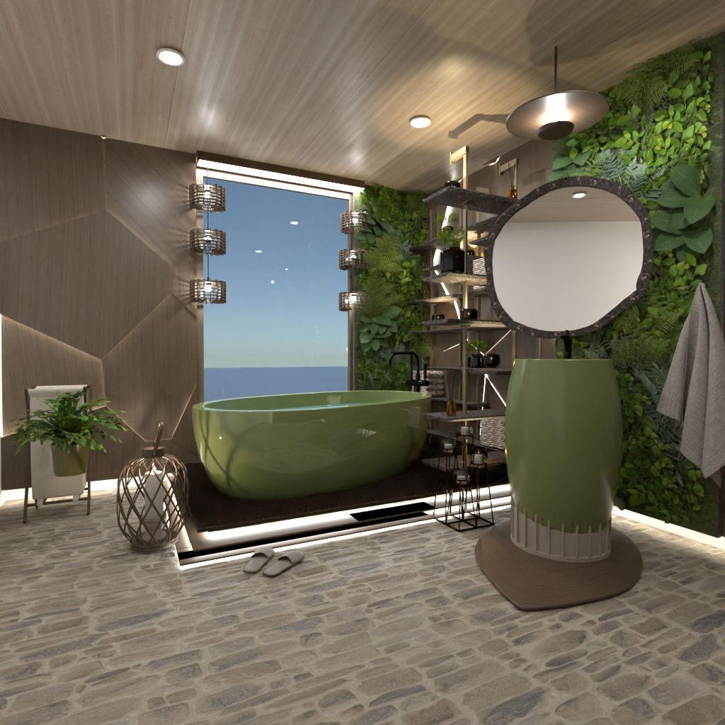 Biophilic Bathroom #13062887 by Editors Choice