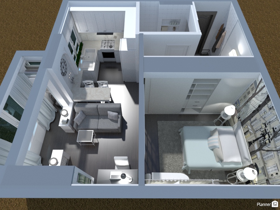 однокомнатная хрущевка в Москве #1396793 by Елена