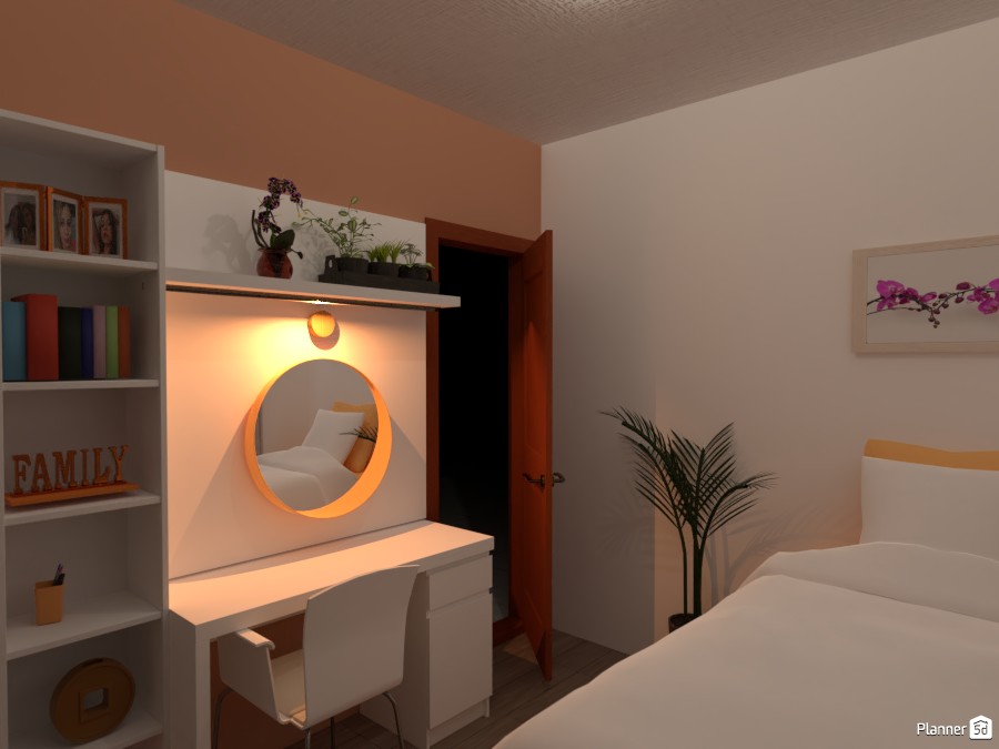 Quarto feminino com home-office e maquiagem #4374366 by Leonardo Santos