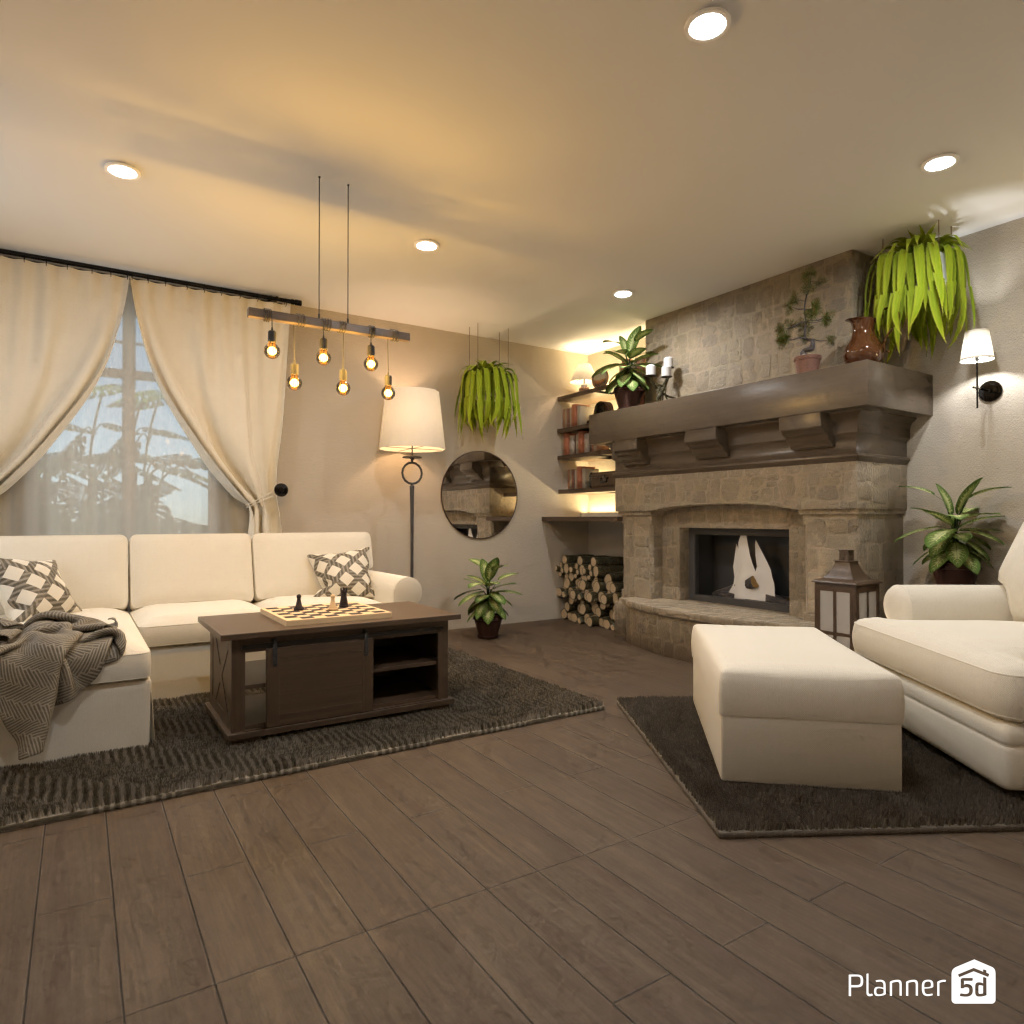 Country Living room #3369048 от Editors Choice