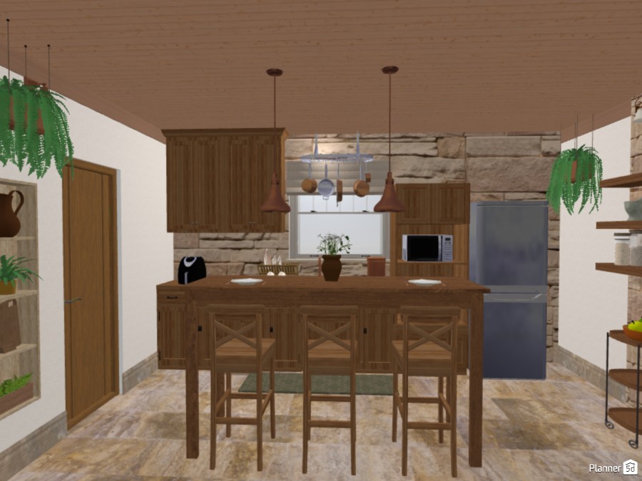 Projeto interiores residenciais - Cozinha #23339562 by Lívia Signorini