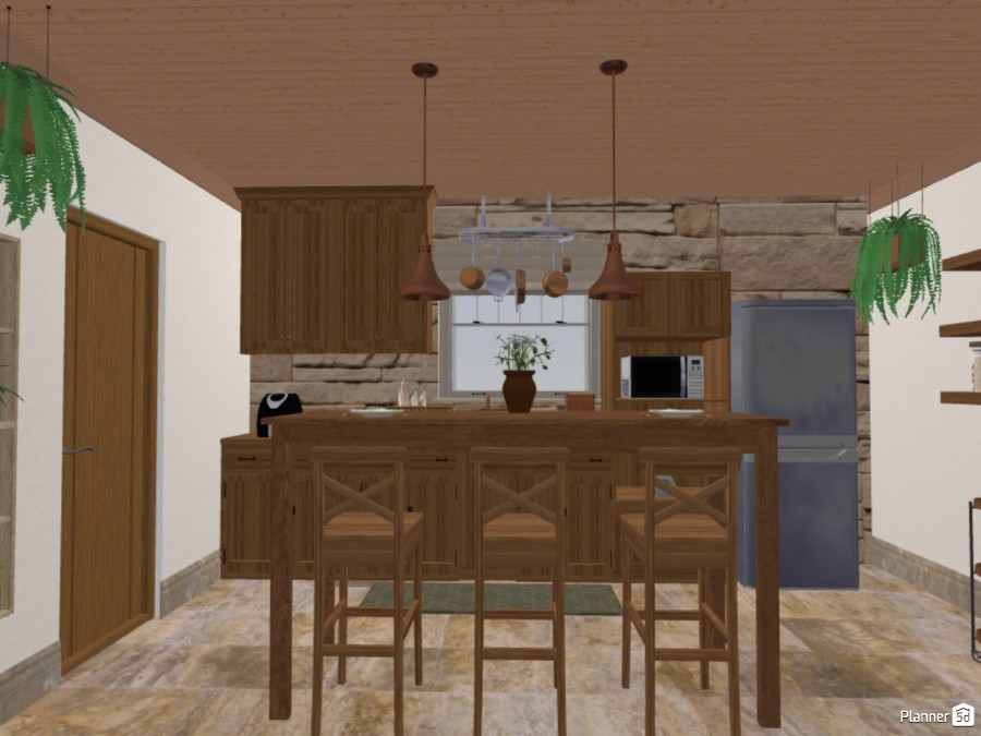 Projeto interiores residenciais - Cozinha #23339602 by Lívia Signorini