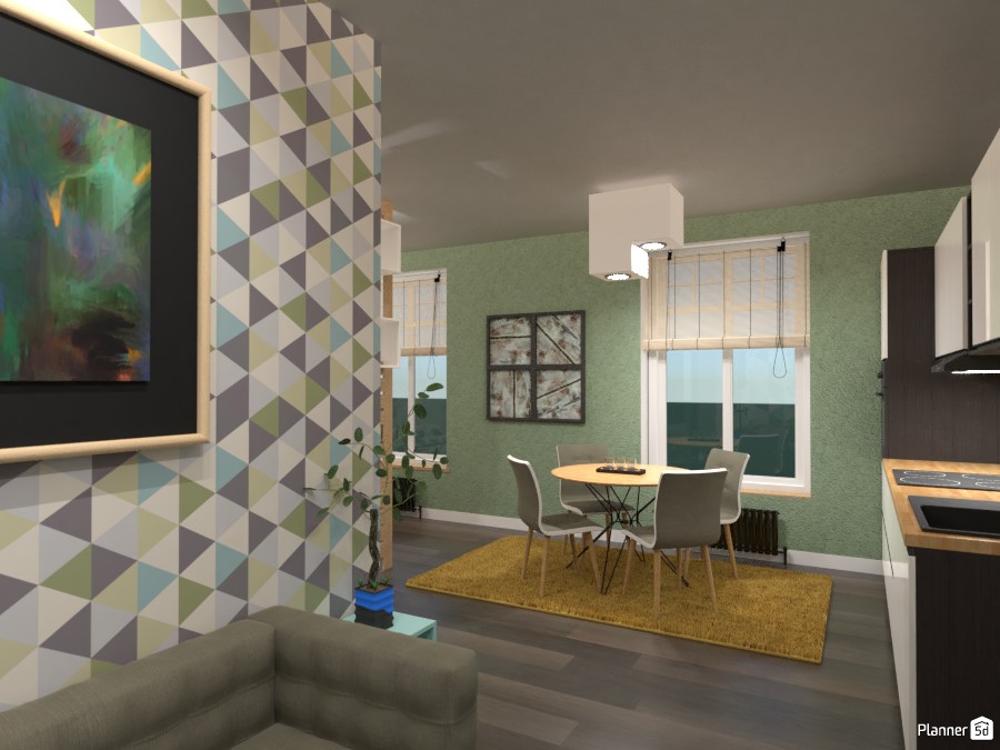 Small Apartment Interior: New contest #3523297 by Moonface