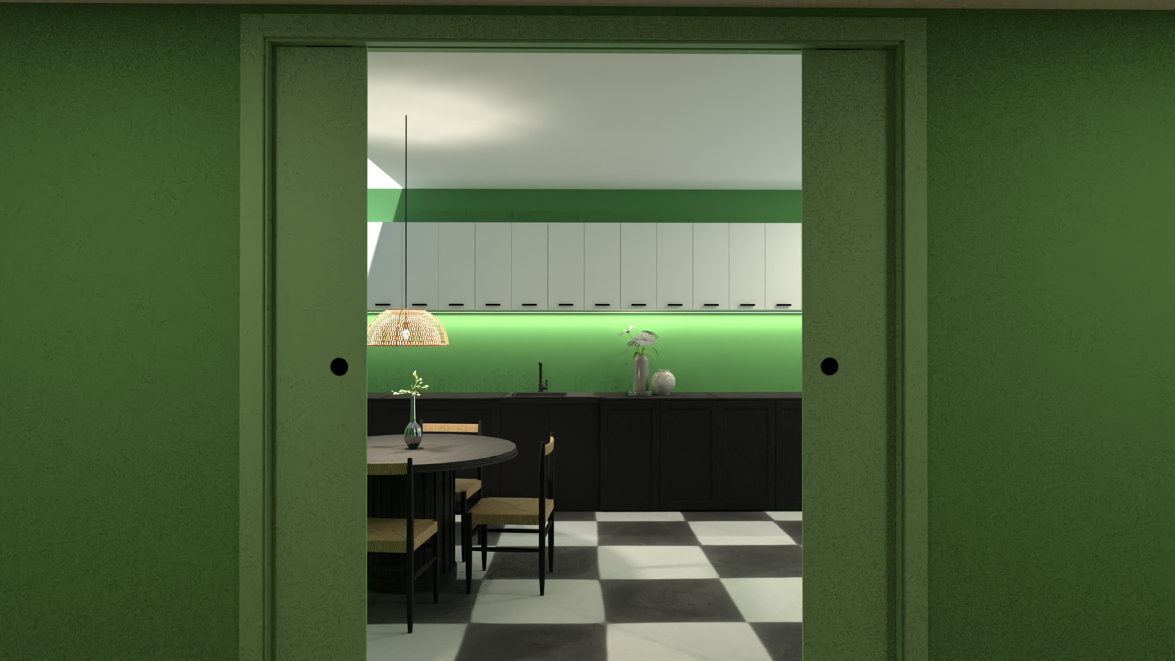 Minimal Green Kitchen #14561567 by Ana G