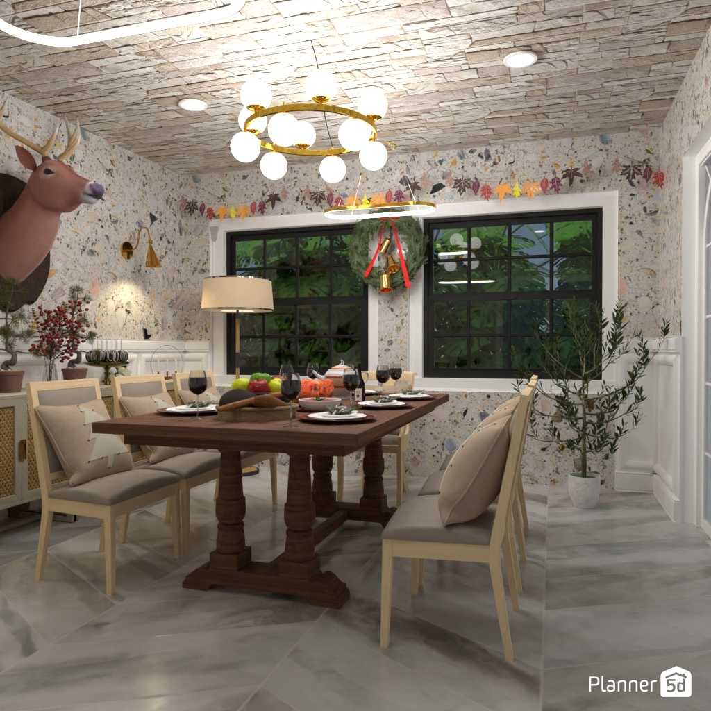 DB: Thanksgiving Day - room shell copy #23446699 by Editors Choice